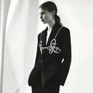 Zara rhinestone bra overlay accessories Women's sold out